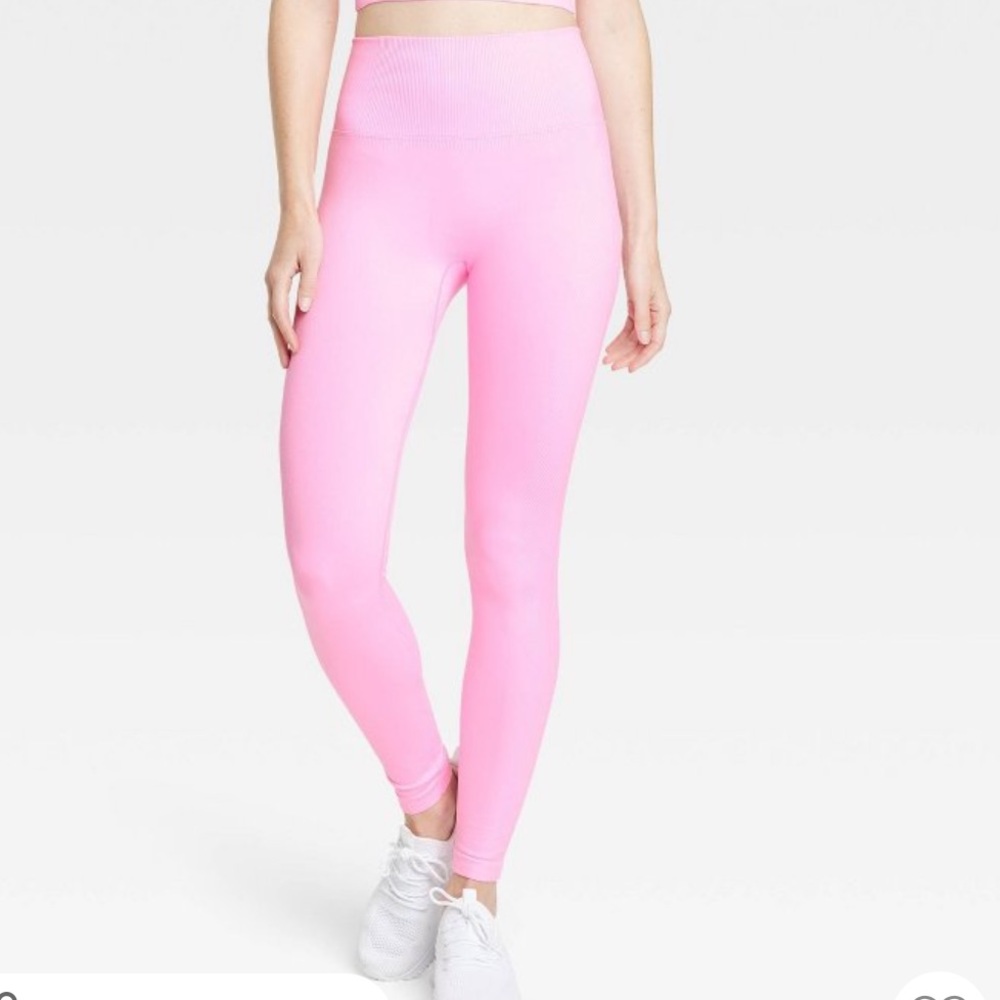 Women's Seamless High-Rise Leggings - All In Motion™ Pink | Size M